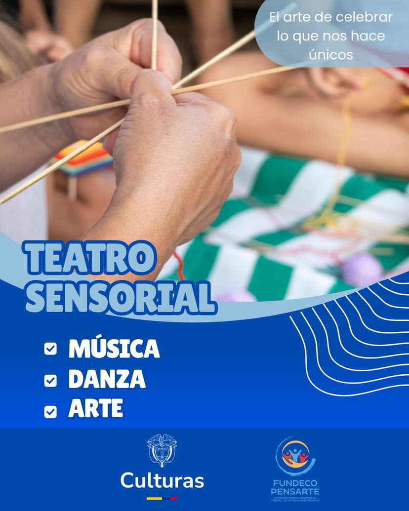 Flyer publicitario de convocatoria ganada en el Ministerio de Cultura.